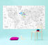 XXL Atlas Colouring poster - / Giant - L 180 x 100 cm by OMY Design & Play