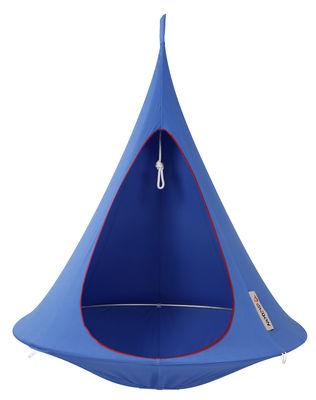 Chaise suspendu / Tente -Ø 150 cm - 1 personne - Cacoon bleu ciel en tissu