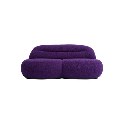 Canapé droit 5 places Tissu Luxe Contemporain Confort Violet