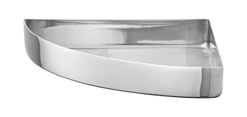 Table et cuisine - Plateaux et plats de service - Plateau Unity métal gris argent / Quart de cercle - L 11 cm - AYTM - Argent - Acier inoxydable