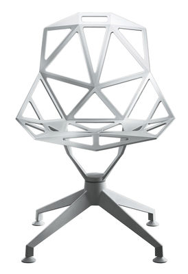 Furniture - Chairs - Chair One 4Star Swivel armchair - Metal by Magis - White - Varnished cast aluminium