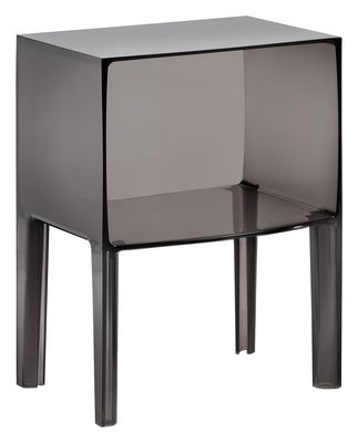 Kartell - Table de chevet Ghost en Plastique, PMMA - Couleur Gris - 50 x 40 x 57 cm - Designer Phili