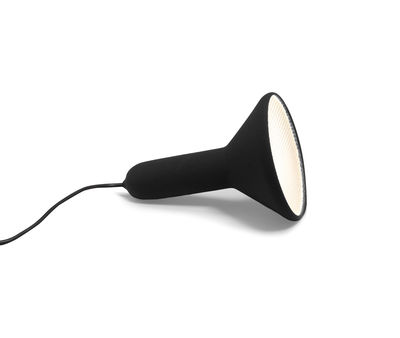 Leuchten - Tischleuchten - Torch Light Taschenlampe konische Form - Established & Sons - Schwarz - schwarzes Stromkabel - Polykarbonat, PVC
