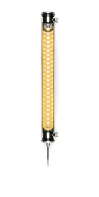 Luminaire - Appliques - Applique Elgar LED / L 70 cm - SAMMODE STUDIO - Monture  acier / Lamelle Laiton - Acier inoxydable, Aluminium anodisé, Polycarbonate