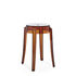 Charles Ghost Stackable stool - / H 46 cm - Polycarbonate by Kartell