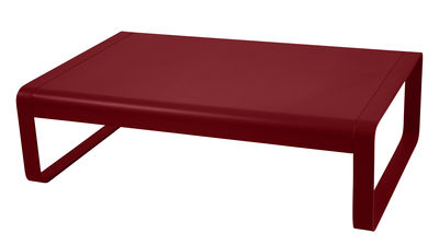 Fermob - Table basse Bellevie en Métal, Aluminium laqué - Couleur Rouge - 103 x 86.8 x 36 cm - Desig