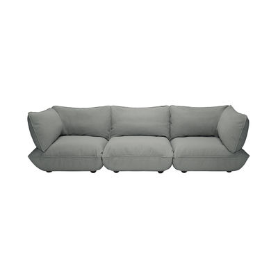 Canapé 4 places Gris Tissu Luxe Moderne Confort