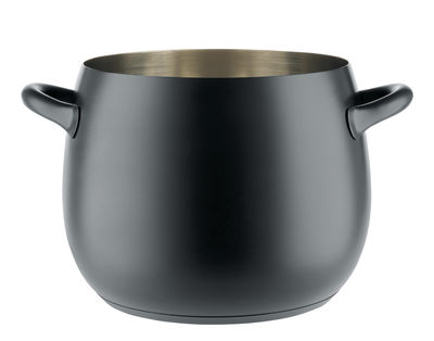 Tableware - Dishes and cooking - Mami 3.0 Pot - 10 L  by Alessi - Black - Magnetic steel, Silicone resin, Stainless steel