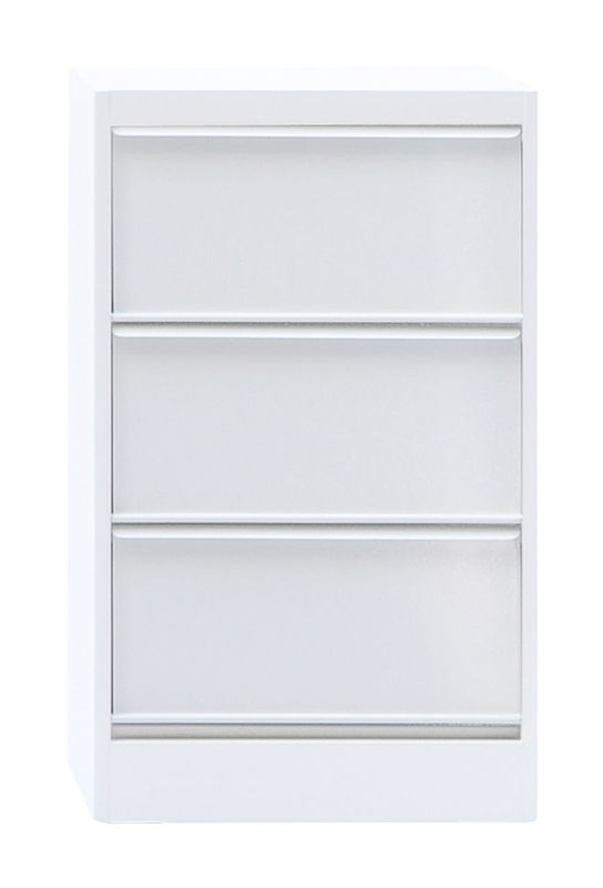 Furniture - Kids Furniture - Classeur à clapets CC3 Storage metal white 3 leaf-door storage cabinet - Tolix - White - Lacquered recycled steel