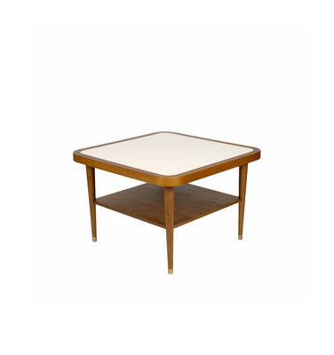 Maison Sarah Lavoine - Table basse Puzzle en Bois, Laiton - Couleur Blanc - 62.14 x 62.14 x 40 cm - 
