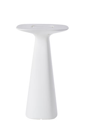 Furniture - High Tables - Amélie Up High table - / 61 x 61 x H 110 cm by Slide - White - recyclable polyethylene