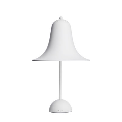 Verpan - Lampe de table Pantop en Métal, Métal peint - Couleur Blanc - 200 x 34.34 x 38 cm - Designe