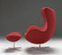 Egg chair Swivel armchair - Divina fabric 
