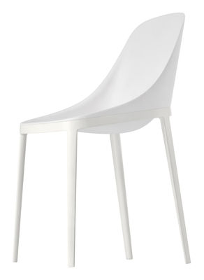 Furniture - Chairs - Elle Chair - Polyuréthane seat & metal legs by Alias - White - Lacquered aluminium, Polyurethane
