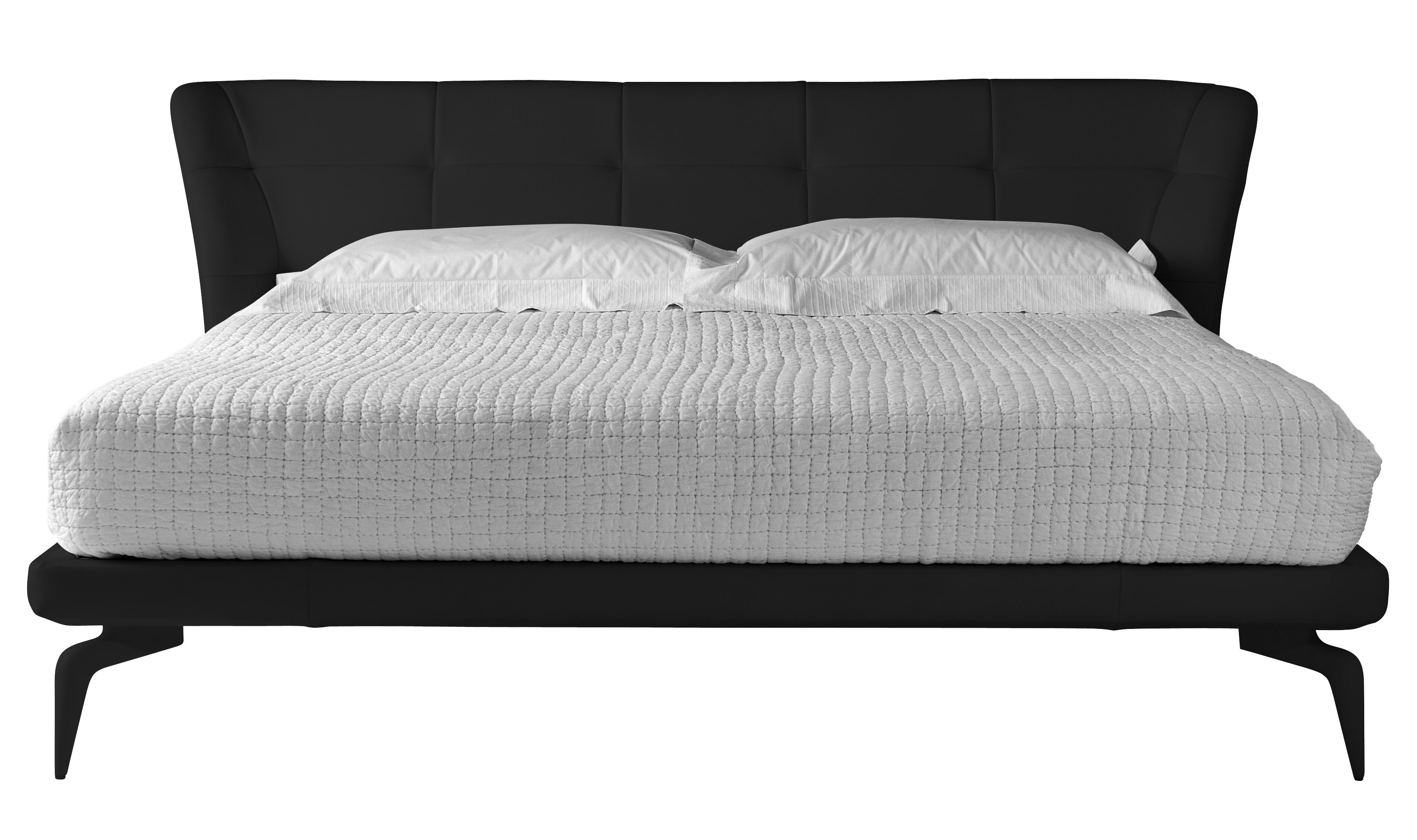 Driade Leeon Double bed Black Made In Design UK