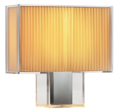 Luminaire - Lampes de table - Lampe de table Tati - Kartell - Plissé - Acier chromé, Polycarbonate, Tissu