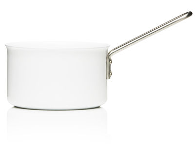 Tableware - Dishes and cooking - White Line saucepan - 1.8L - Web exclusivity by Eva Trio - White - Aluminium, Ceramic, Stainless steel