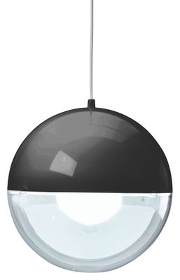 Luminaire - Suspensions - Suspension Orion / Ø 32 cm - Koziol - Noir / Transparent - Polystyrène