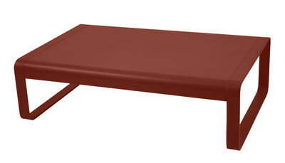 Fermob - Table basse Bellevie en Métal, Aluminium laqué - Couleur Rouge - 103 x 80.82 x 36 cm - Desi