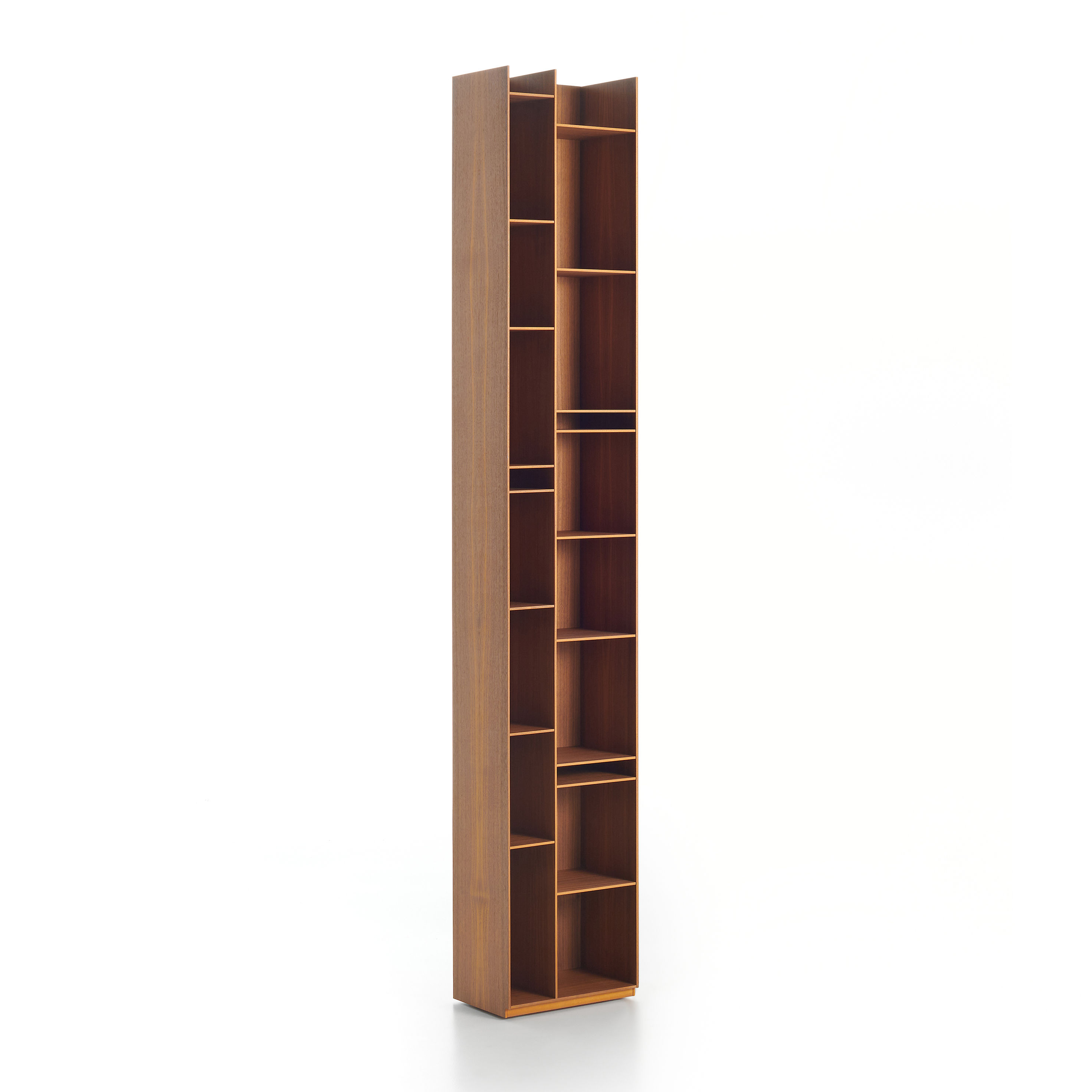 MDF Italia Random 2C Bookcase Natural wood Made In Design UK