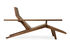 Liberty lounger Reclining chair - / Solid walnut - With sheep skin by Moooi