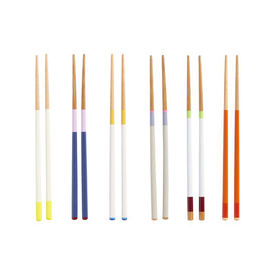 Tisch und Küche - Besteck - Colour Sticks Stäbchen / 6er Set - Bambus - Hay - Mehrfarbig - Bambus