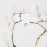 Vaso Love in Bloom Kintsugi - / Cuore umano in porcellana e oro 24K - H 25 cm di Seletti