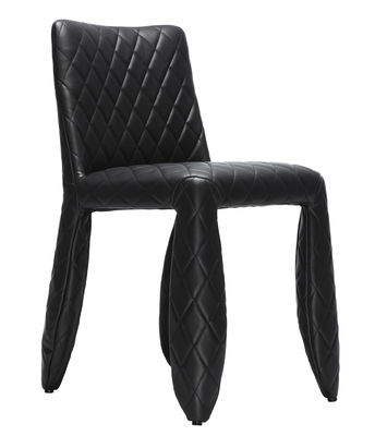 Furniture - Chairs - Monster Padded chair by Moooi - Black - one colour - Synthetic leather