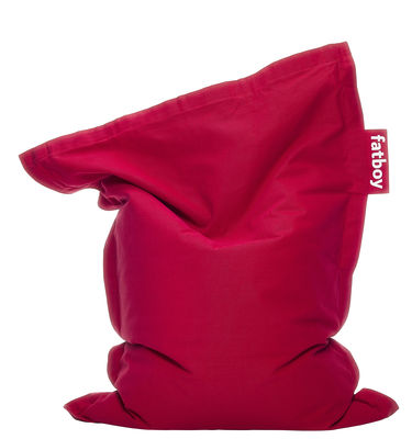 Möbel - Möbel für Kinder - Junior Stonewashed Sitzkissen für Kinder / Kinder-Modell - Fatboy - Rot - Baumwolle