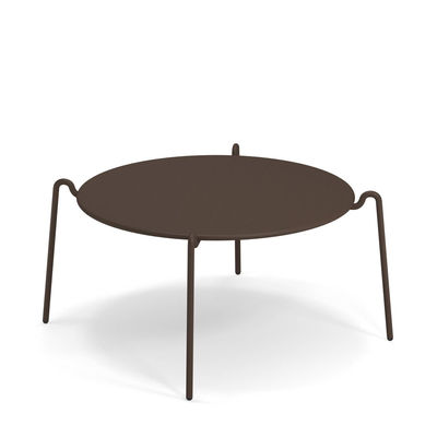 Emu - Table basse Rio R50 en Métal, Acier - Couleur Marron - 95.24 x 95.24 x 42 cm - Designer Anton 