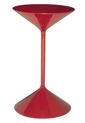 Zanotta - Table d'appoint en Métal, Acier verni - Couleur Rouge - 59.44 x 59.44 x 50 cm - Designer P