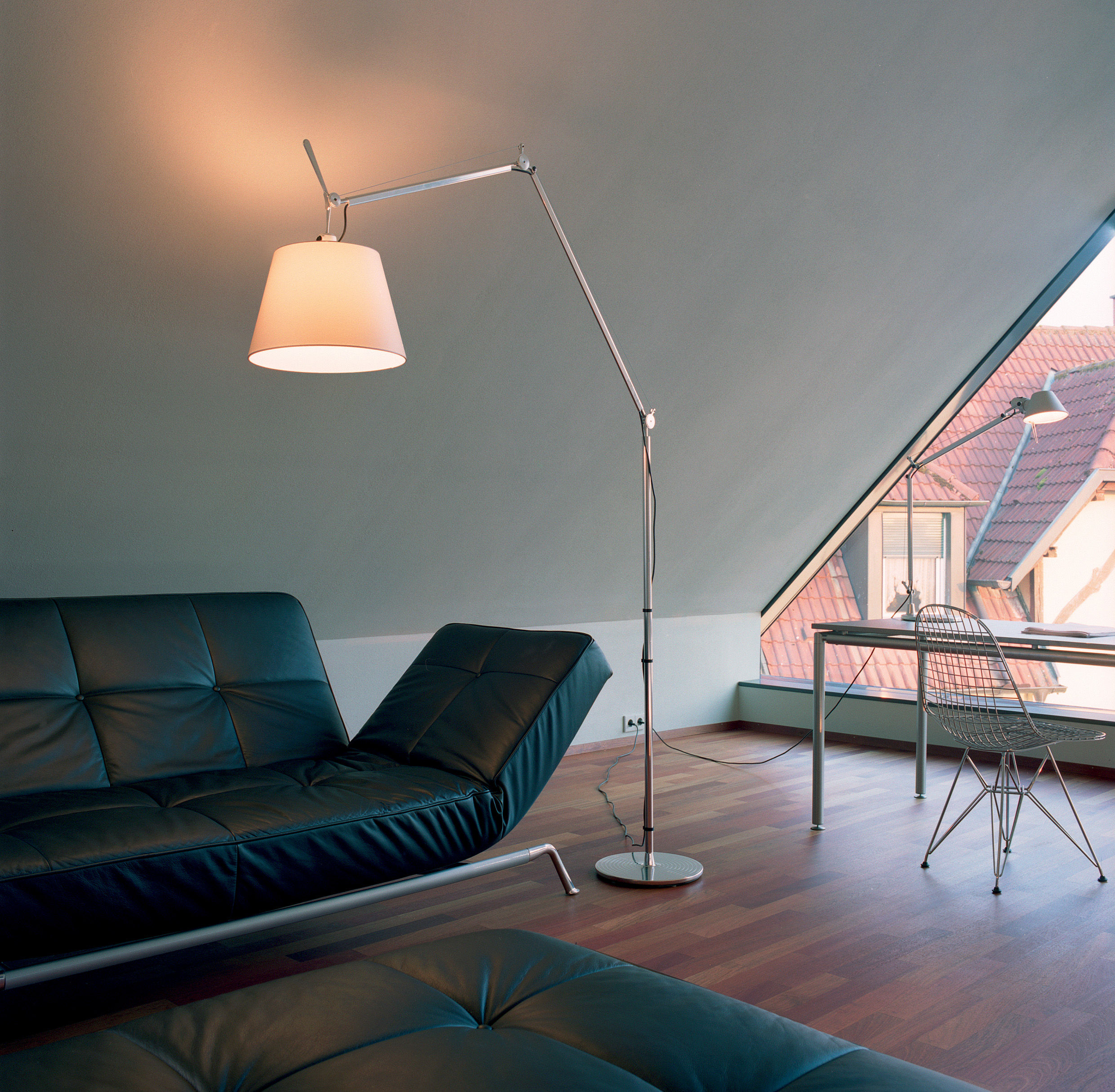 Artemide Tolomeo Mega LED Floor lamp - Beige | Made In Design UK