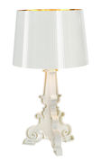 Lampe de table Bourgie Bianca / H 68 à 78 cm - Kartell blanc/or en matière plastique