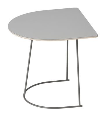 Muuto - Table d'appoint Airy en Métal, Acier peint - Couleur Gris - 44 x 39.5 x 37.2 cm - Designer C