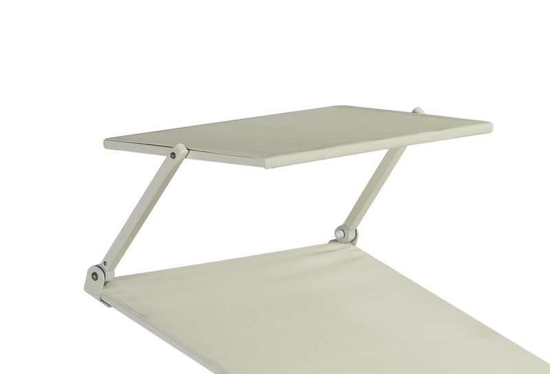Outdoor - Sdraio, lettini e amache - Accessorio  tessuto bianco per sedia a sdraio Holly - Emu - Parasole bianco / Struttura bianca - Alluminio, Tela