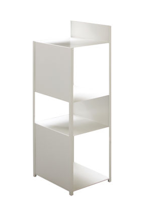 Arredamento - Scaffali e librerie - Scaffale Tito - / H 110 cm di Zeus - Bianco - Acciaio verniciato