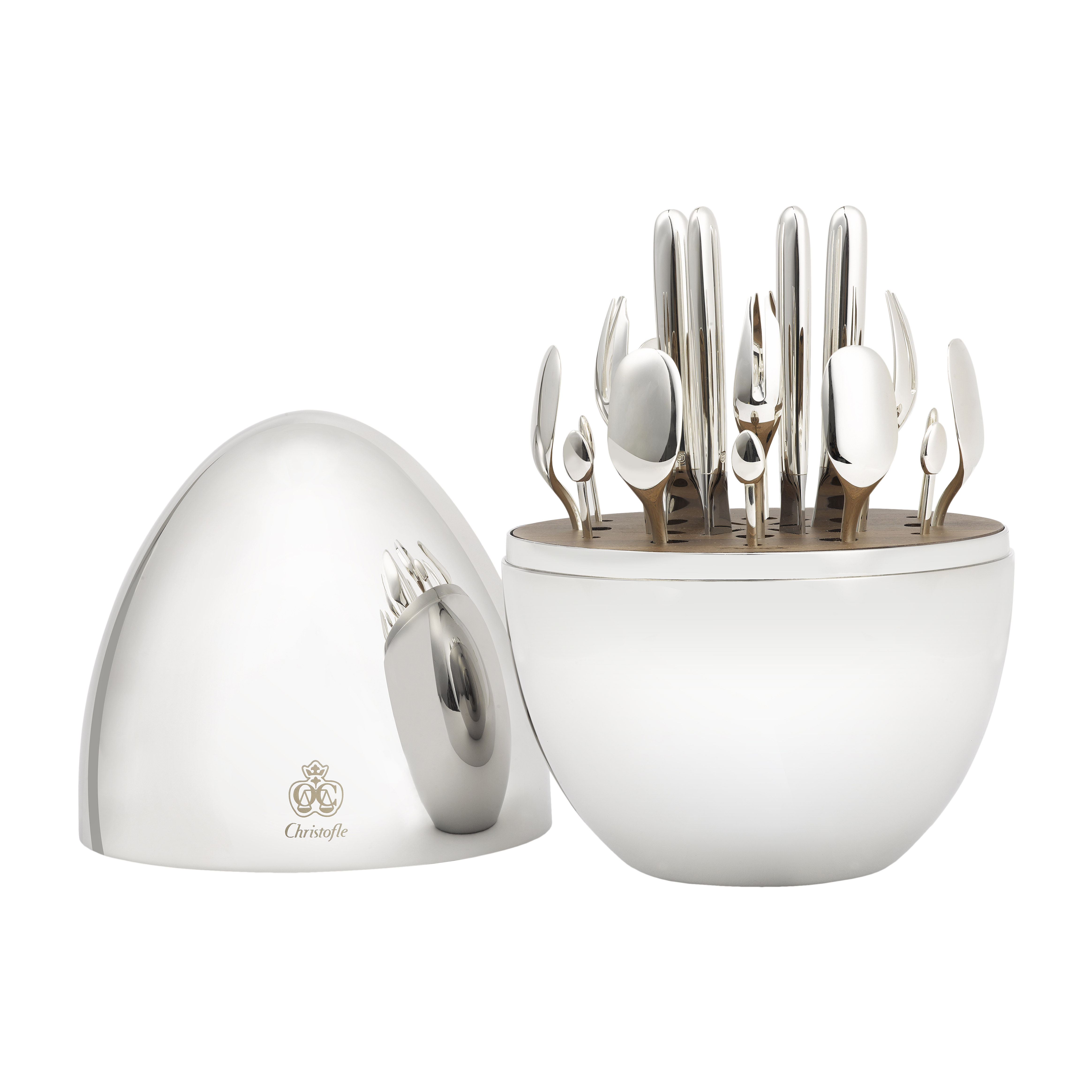Christofle Mood Party Cutlery set - walnut polished metal Christofle Mood Party Cutlery set - walnut polished metal