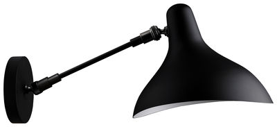 Lighting - Wall Lights - Mantis BS5 Wall light by DCW éditions - Black / Black shade - Brass, Steel