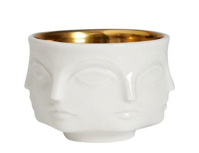 Decoration - Candles & Candle Holders - Muse Votive Candle holder - / Bowl by Jonathan Adler - White & gold - China, Gold
