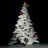 Decorazione natalizie Bark Tree - / Pino con calamite colorate - H 30 cm di Alessi