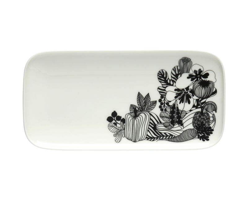 Marimekko Siirtolapuutarha Plate - white black | Made In Design UK