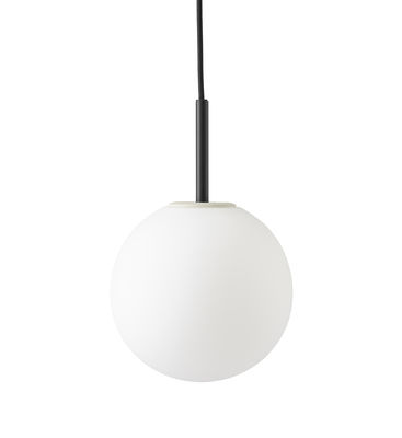 Illuminazione - Lampadari - Sospensione TR Bulb - / Metallo & vetro di Menu - Bianco / Nero - Acciaio laccato, Vetro opalino