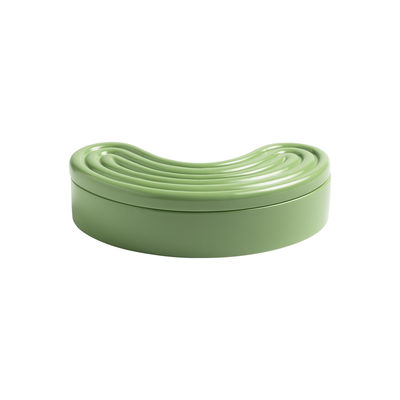 & klevering - Boîte Boîte en Céramique, Porcelaine - Couleur Vert - 21.5 x 7 x 5.5 cm - Made In Desi