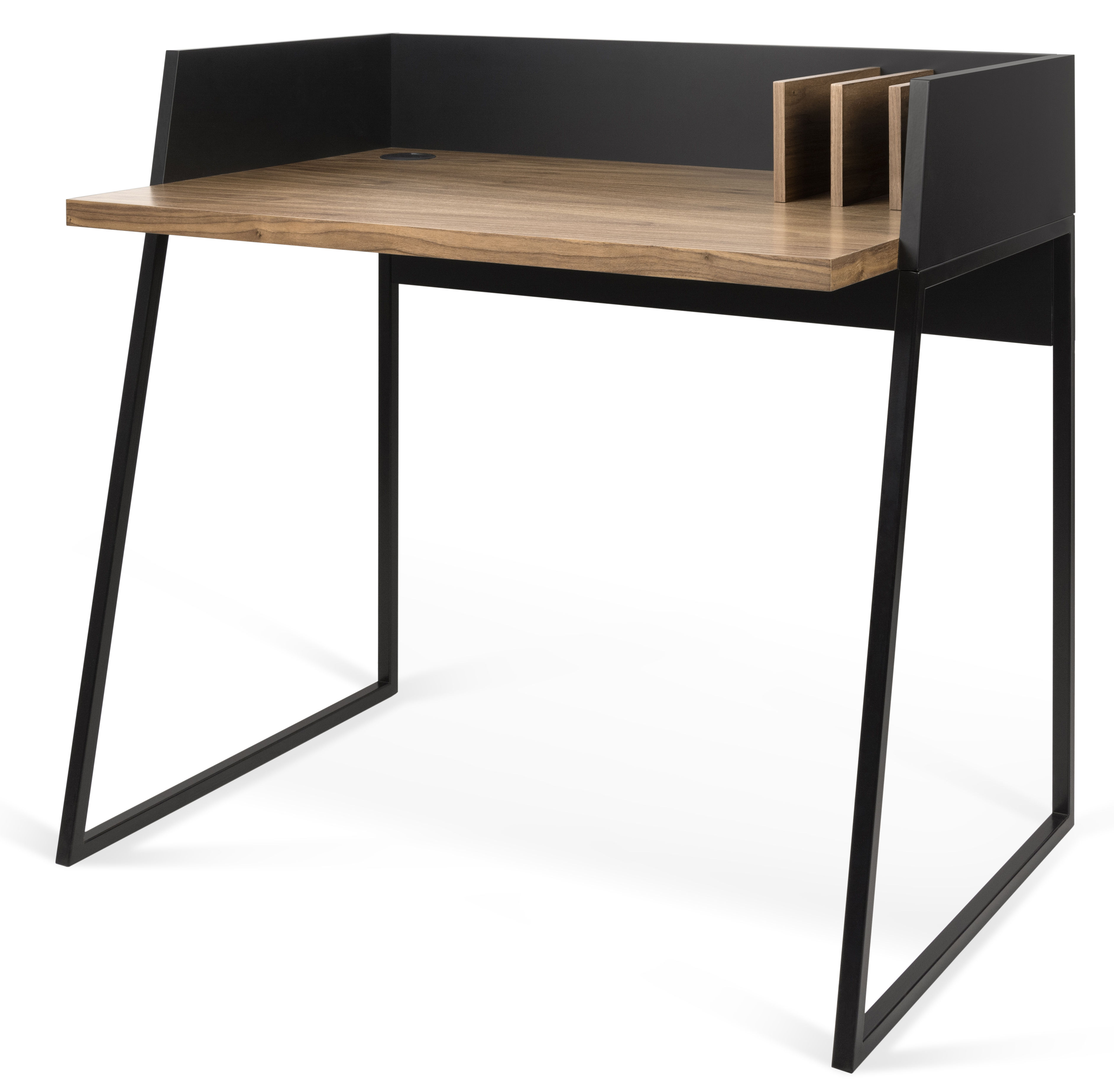 POP UP HOME Working Desk Black/Natural wood Made In Design UK