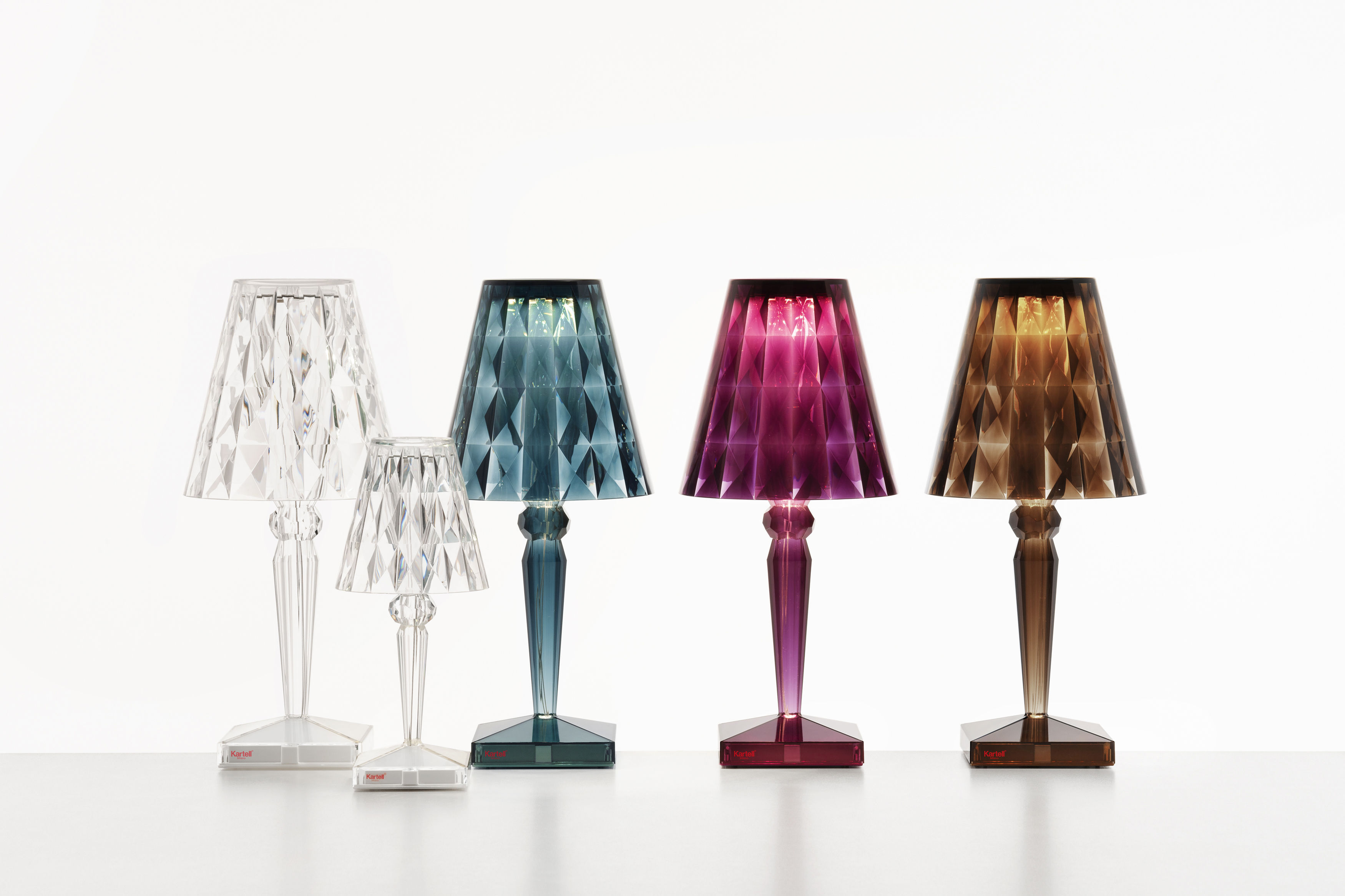 Petite lampe sans fil LED transparente Battery - Kartell