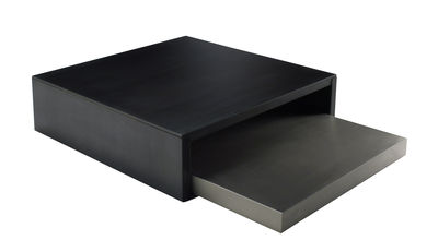 Mobilier - Tables basses - Tables gigognes Max & Moritz / Acier - Zeus - 100 x 100 cm / Noir et inox - Acier phosphaté, Acier satiné