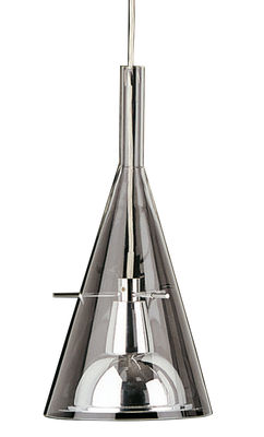 Luminaire - Suspensions - Suspension Flûte 1 - Magnum - Fontana Arte - Verre - Chrome - Aluminium chromé, Verre