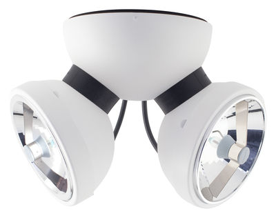 Luminaire - Appliques - Applique Bipro 360° / Plafonnier - Azimut Industries - Blanc - Métal laqué