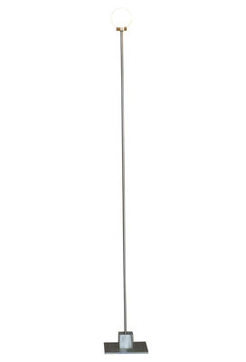 Lighting - Floor lamps - Snowball Floor lamp by Northern  - Metal body - Mouth blown glass, Satin steel
