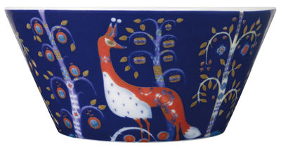 Tisch und Küche - Salatschüsseln und Schalen - Taika Schale - Iittala - Blauer Hintergrund - Keramik
